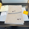 Oatmeal Ribbed Knit Beanie & Scarf Winter Gift Set