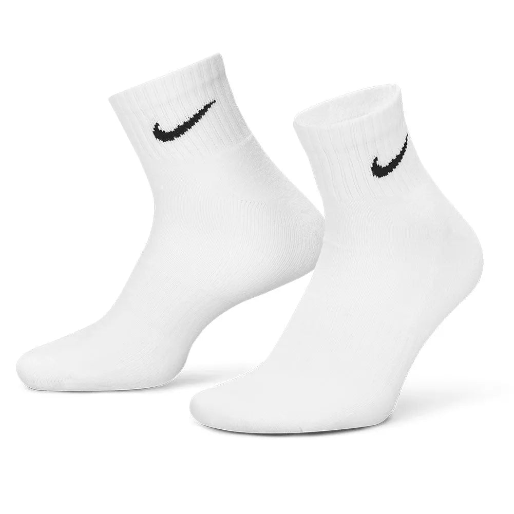 Unisex Everyday Training Ankle Socks White and Black