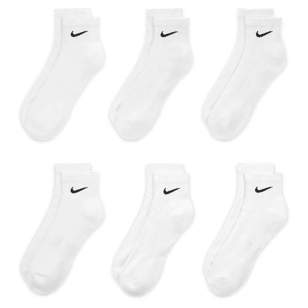 Unisex Everyday Training Ankle Socks White and Black